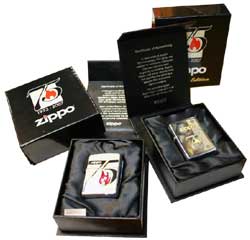 Zippo社創立75周年記念モデル